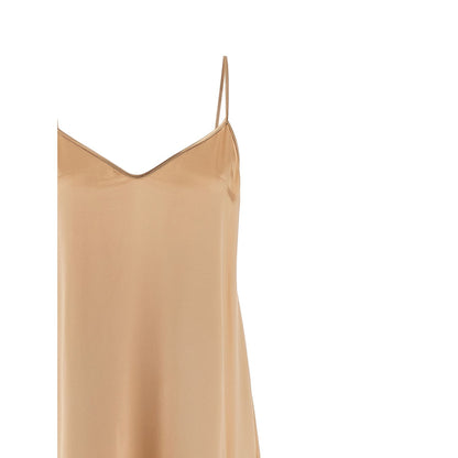 Ferragamo Beige Viscose Long Dress