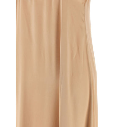 Ferragamo Beige Viscose Long Dress