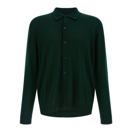 Roberto Collina Bicolor Merino Wool Cardigan