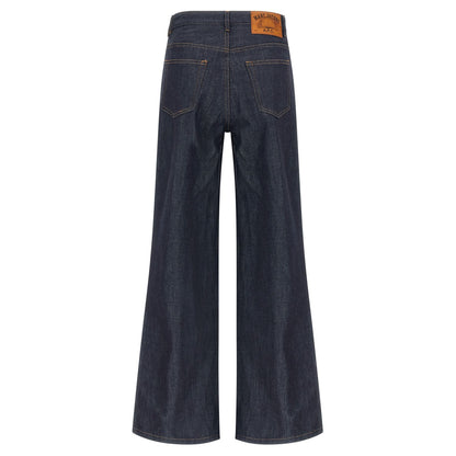 A.P.C. Blue Cotton Straight-Leg Jeans
