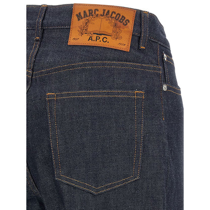 A.P.C. Blue Cotton Straight-Leg Jeans