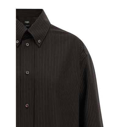 Fendi Brown Virgin Wool Blouse