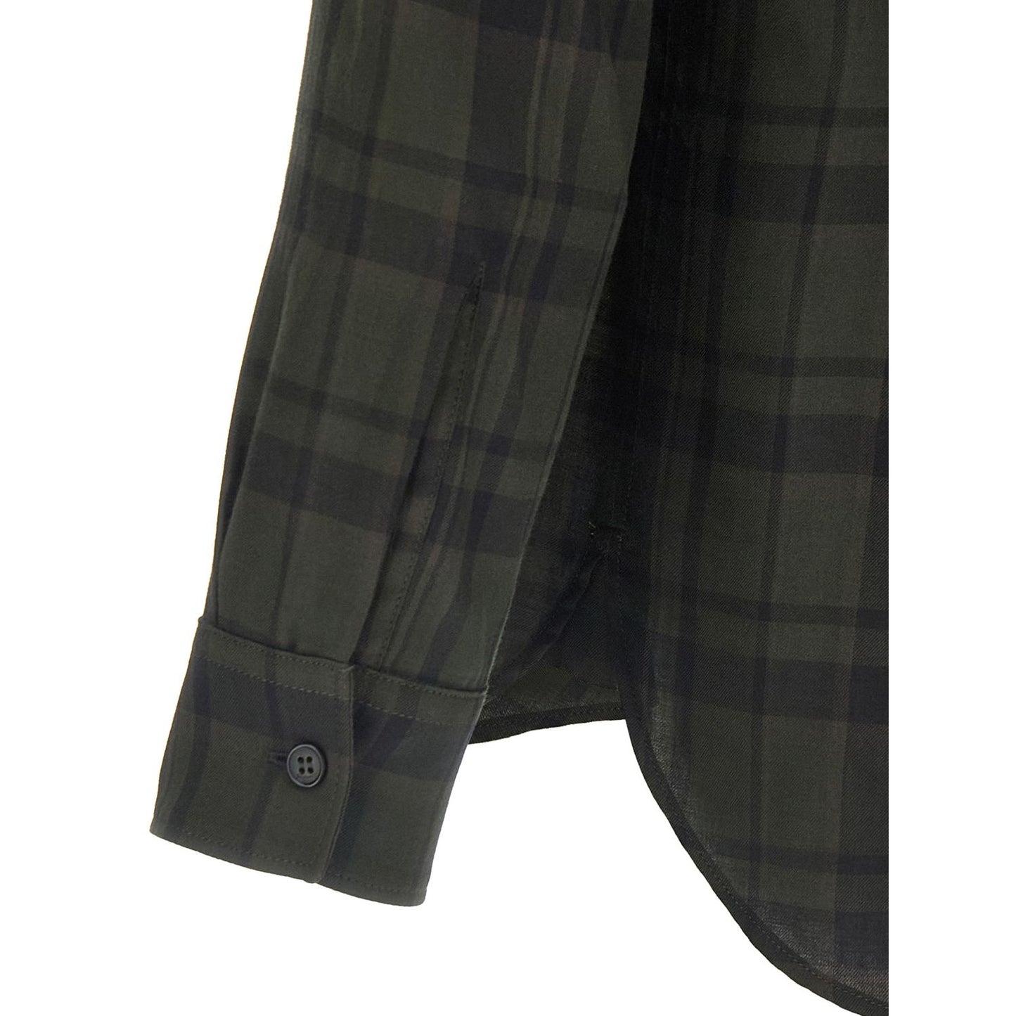 Saint Laurent Bicolor Cotton Blouse