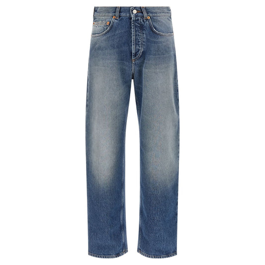 Magliano Blue Cotton Straight-Leg Jeans