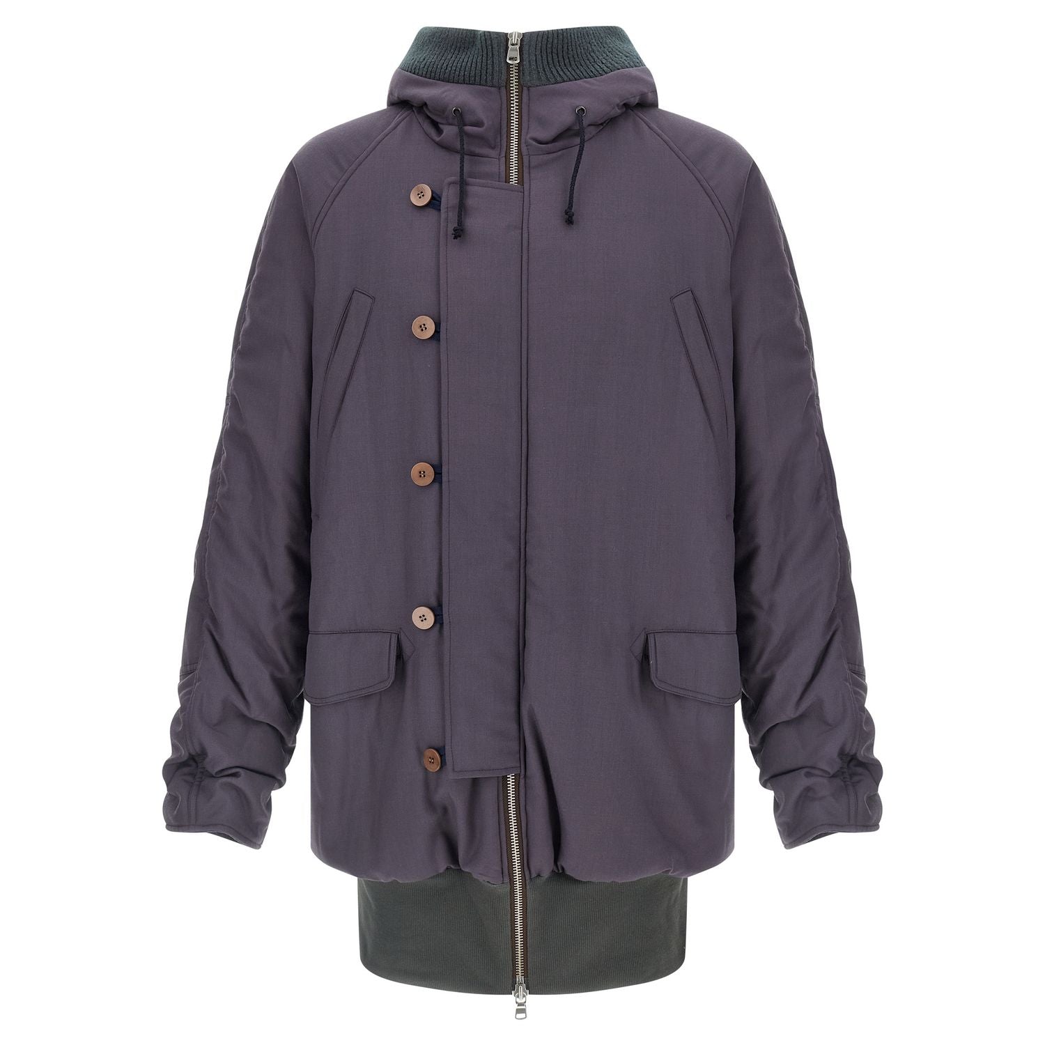 Magliano Purple Virgin Wool Parka