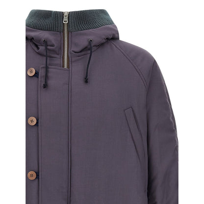 Magliano Purple Virgin Wool Parka