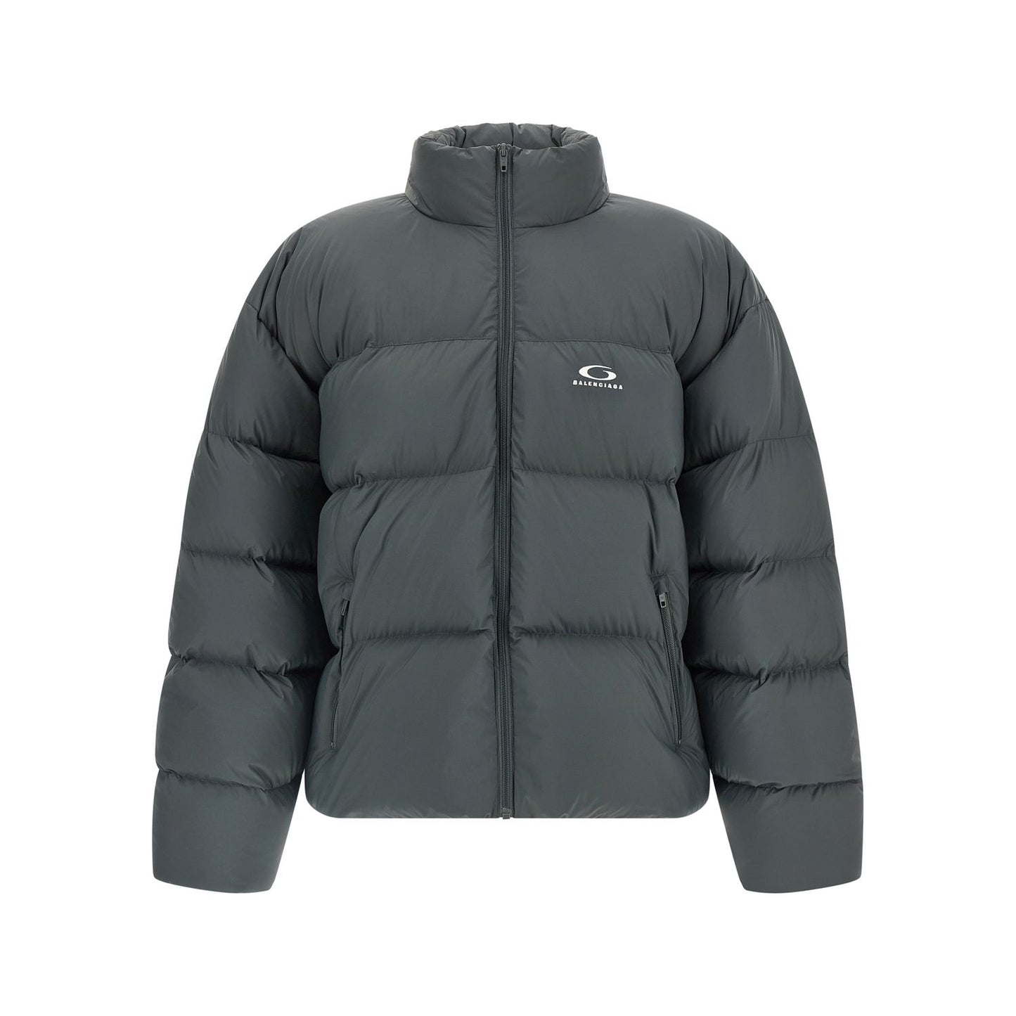 Balenciaga Gray Polyamide Full-Length Jacket