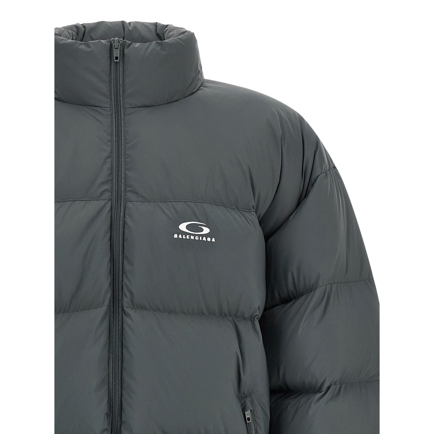 Balenciaga Gray Polyamide Full-Length Jacket