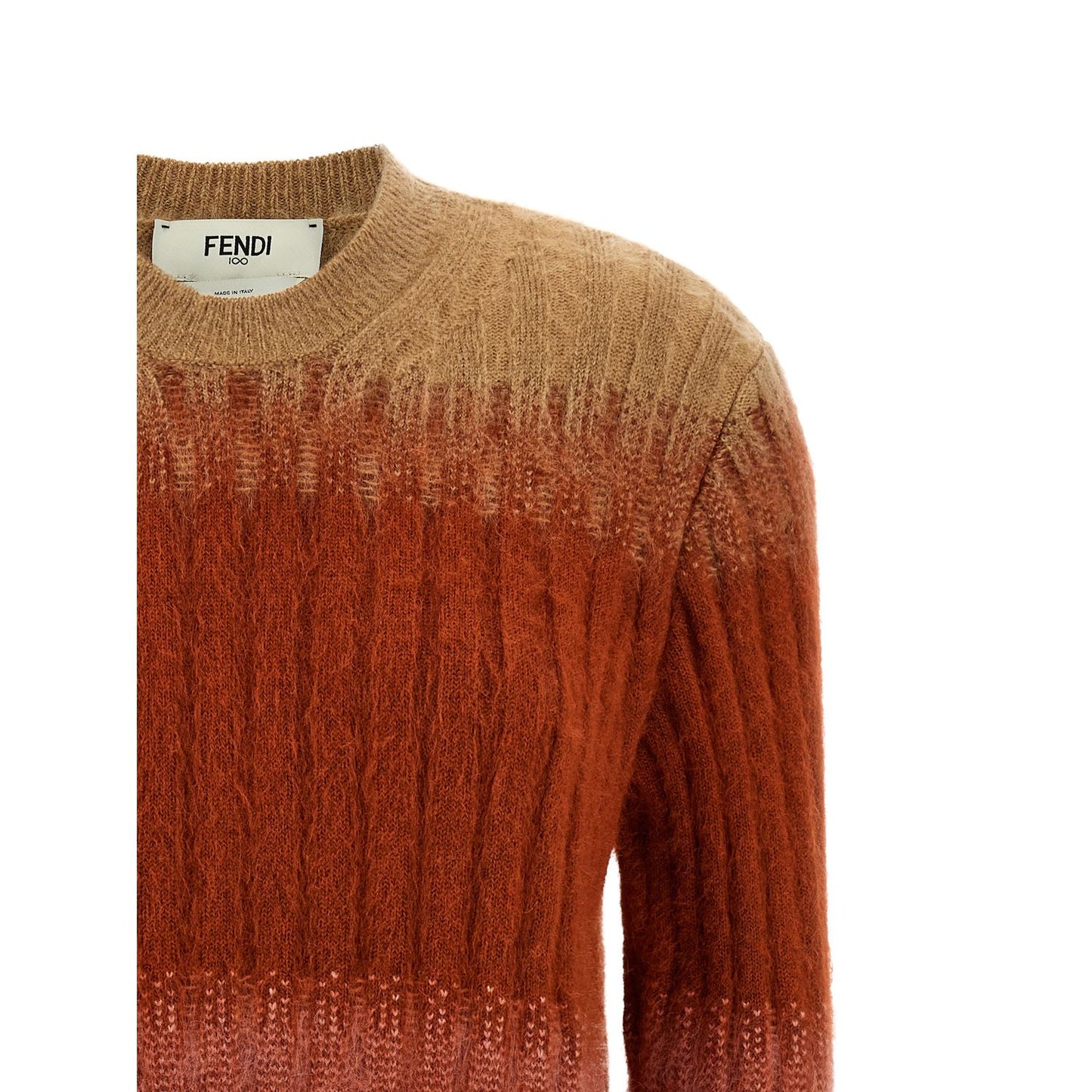 Fendi Multicolor Wool Cardigan