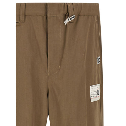 Maison Mihara Yasuhiro Bicolor Polyester Casual Pants
