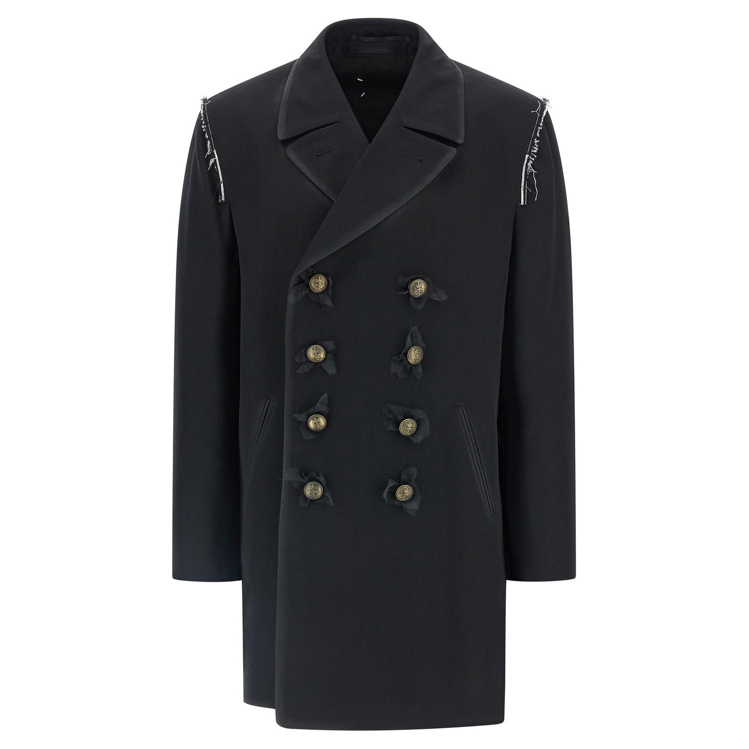 Maison Margiela Black Wool Coat