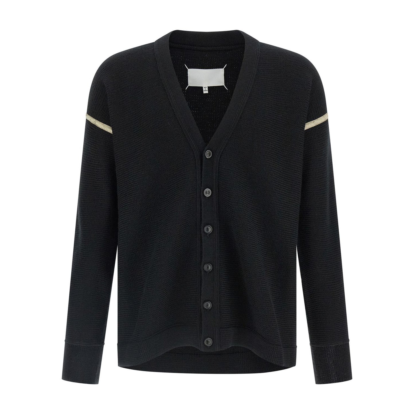 Maison Margiela Black Virgin Wool Cardigan