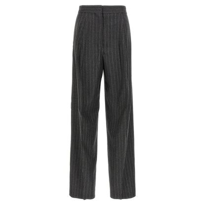 Sportmax Gray Virgin Wool Dress Pants