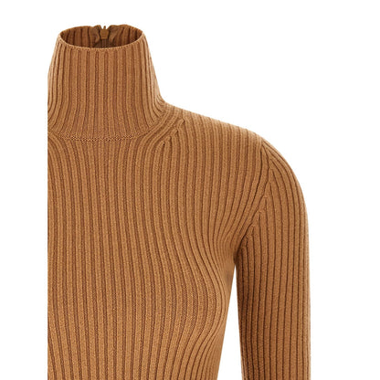 Max Mara Beige Wool Cardigan