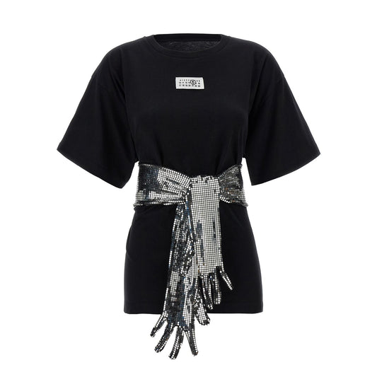 MM6 Maison Margiela Black Cotton T-Shirt