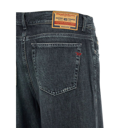 Diesel Blue Cotton Flared Jeans