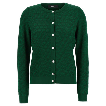 Versace Bicolor Viscose Cardigan