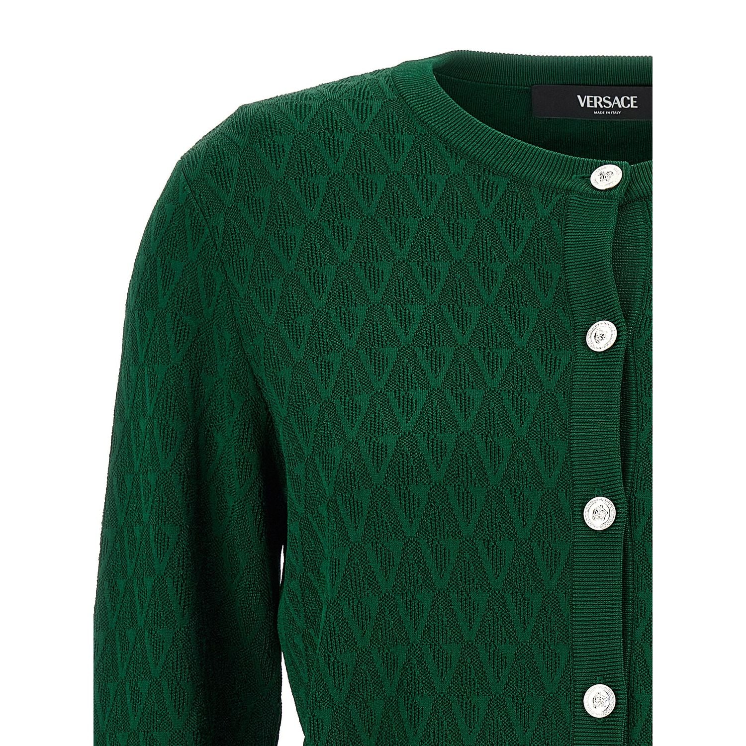 Versace Bicolor Viscose Cardigan