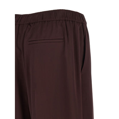 Tory Burch Bordeaux Viscose Casual Pants