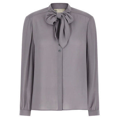 Tory Burch Gray Viscose Blouse