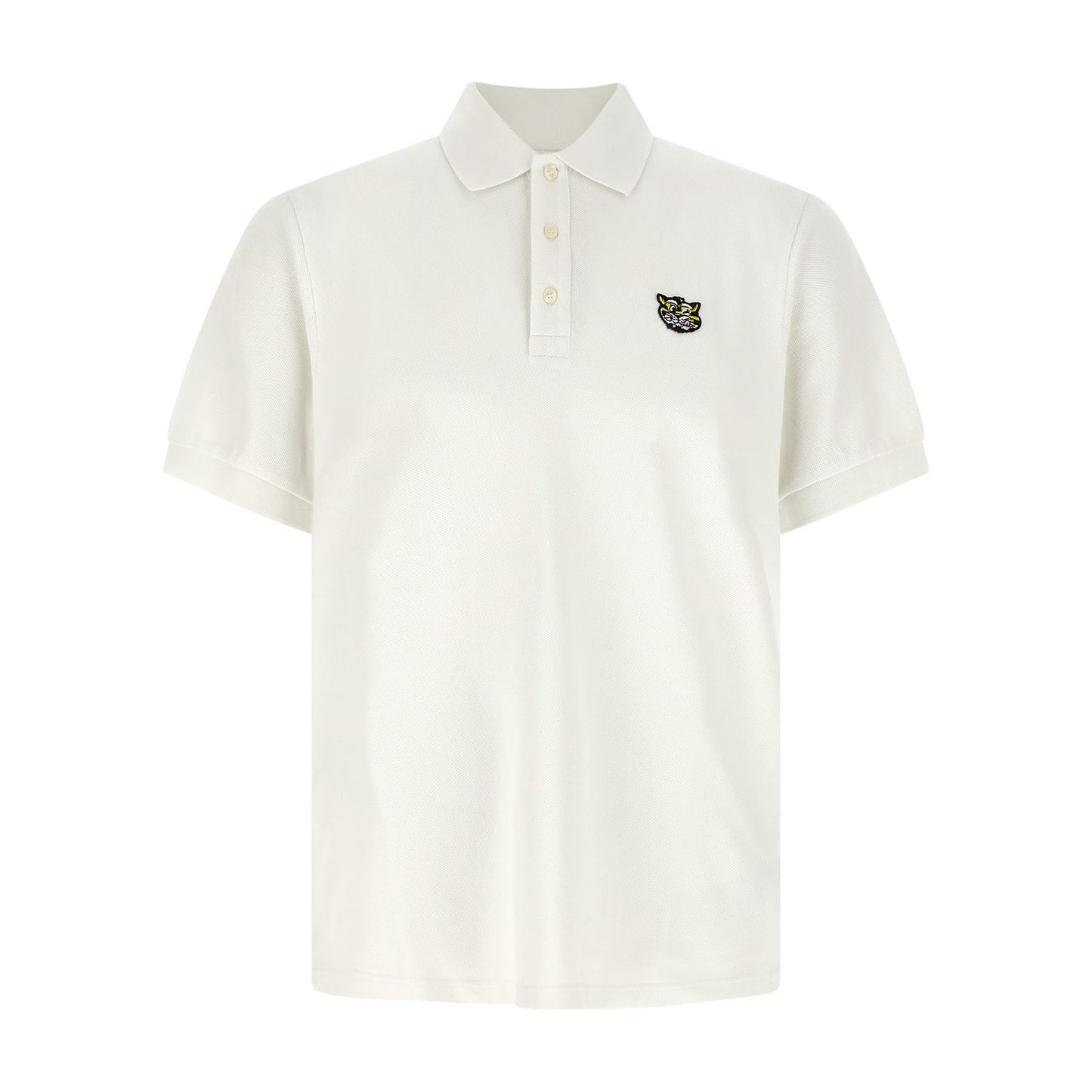 Kenzo White Cotton Polo Shirt
