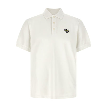 Kenzo White Cotton Polo Shirt