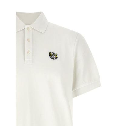Kenzo White Cotton Polo Shirt