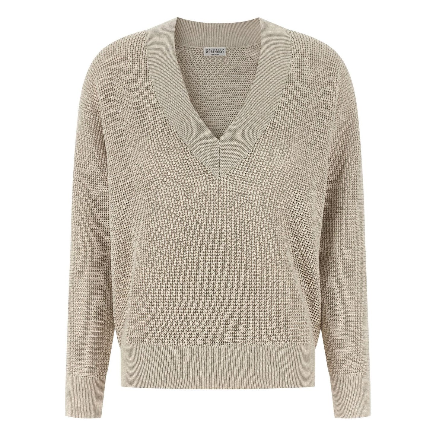 Brunello Cucinelli Beige Cotton Cardigan