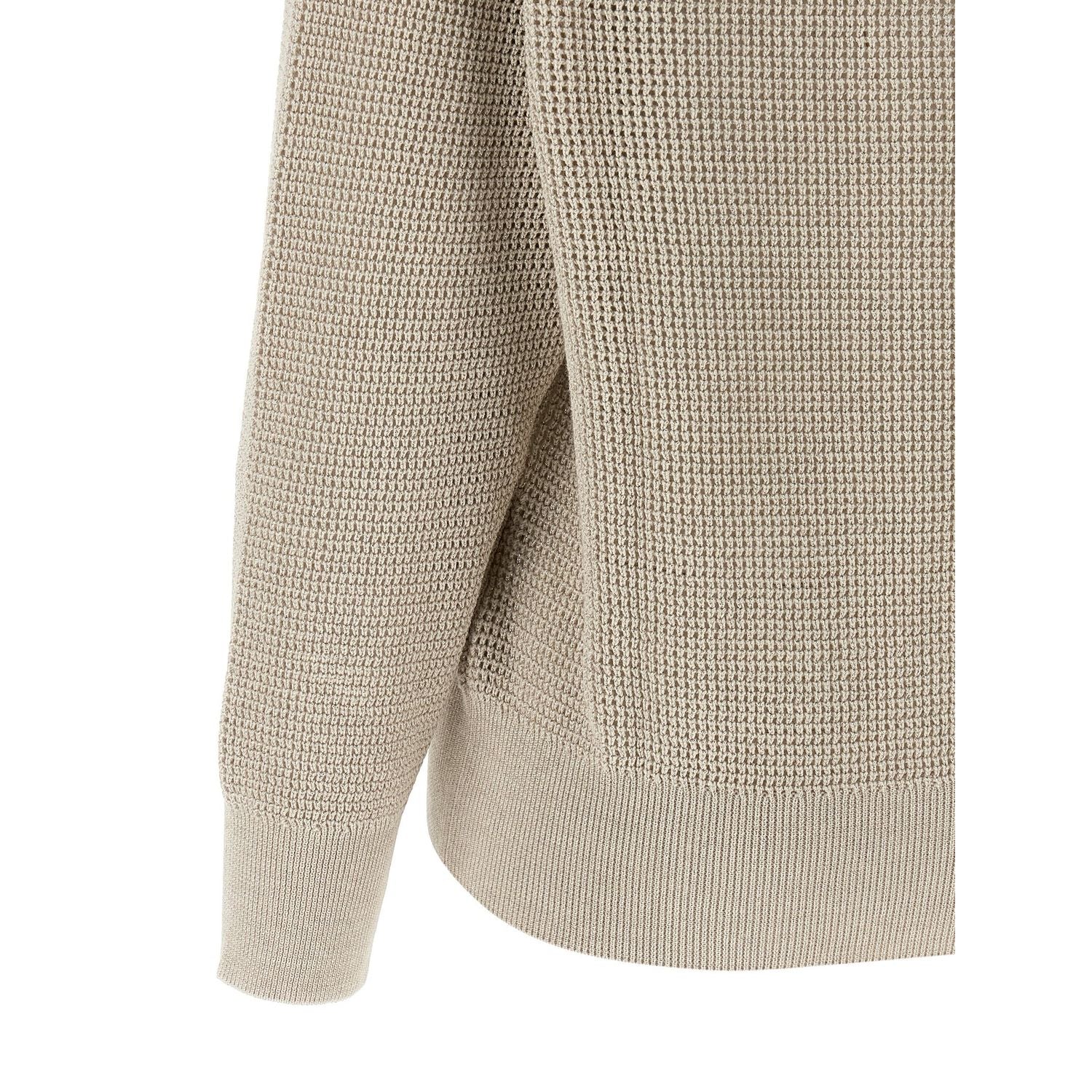 Brunello Cucinelli Beige Cotton Cardigan