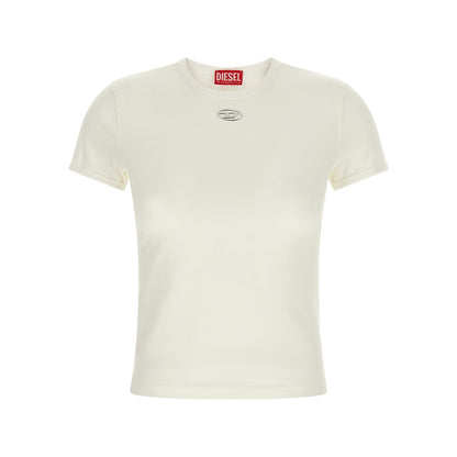 Diesel White Cotton T-Shirt