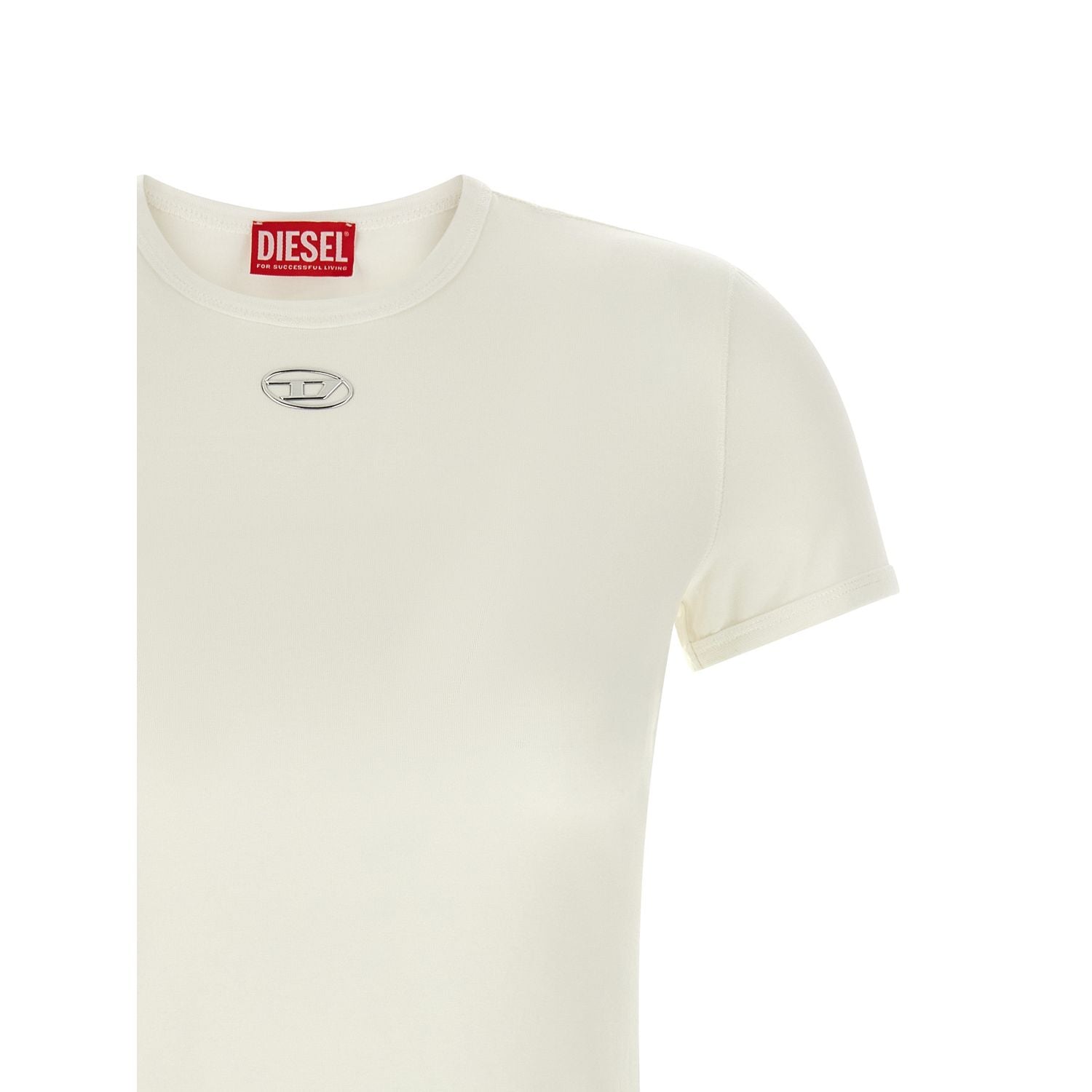 Diesel White Cotton T-Shirt