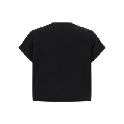 Balmain Black Cotton T-Shirt