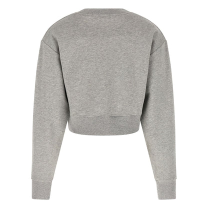 Balmain Gray Cotton Sweatshirt