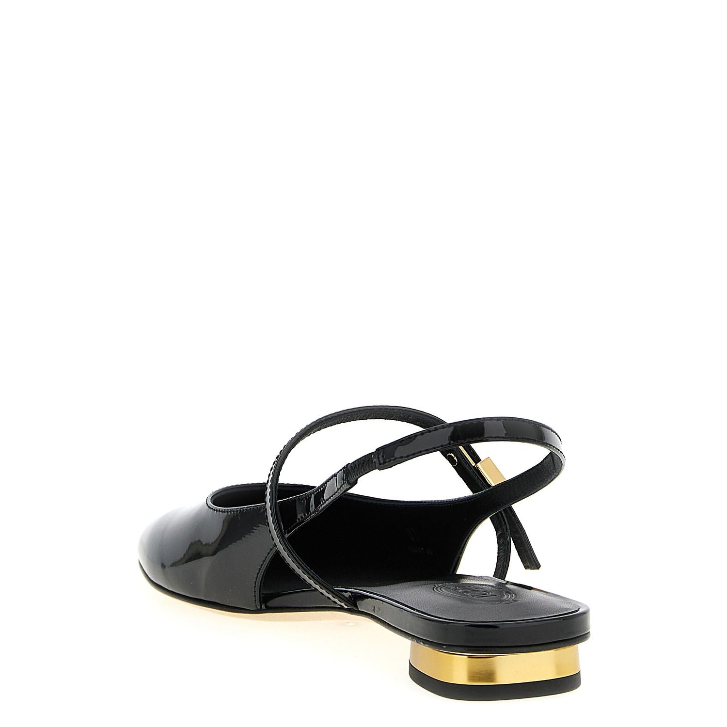 Tod's Black Calfskin Ballet Flats
