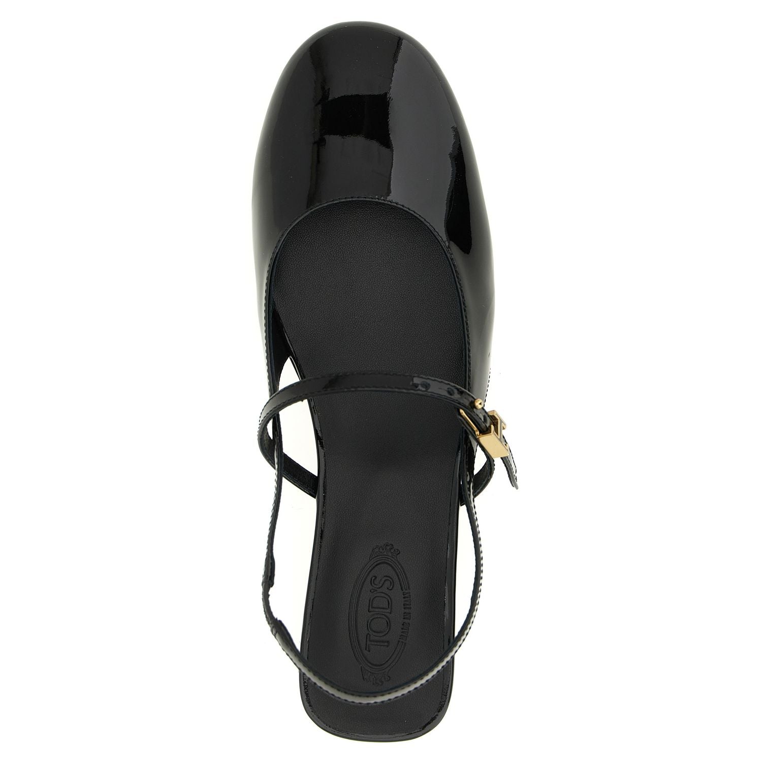 Tod's Black Calfskin Ballet Flats