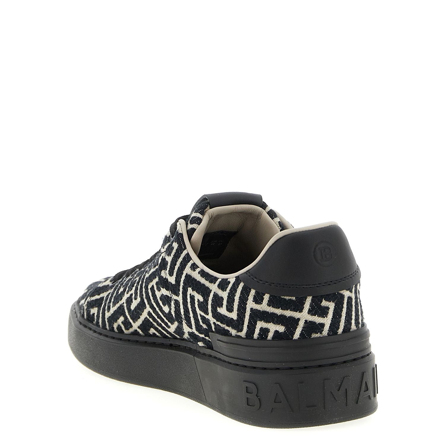 Balmain Black Cotton Sneakers