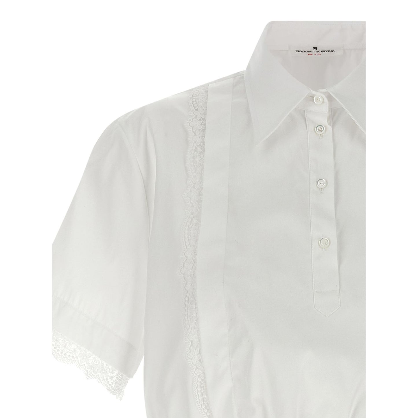 Ermanno Scervino White Cotton Blouse