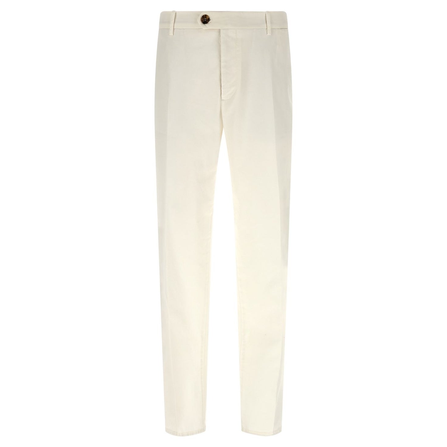 Brunello Cucinelli White Cotton Casual Pants