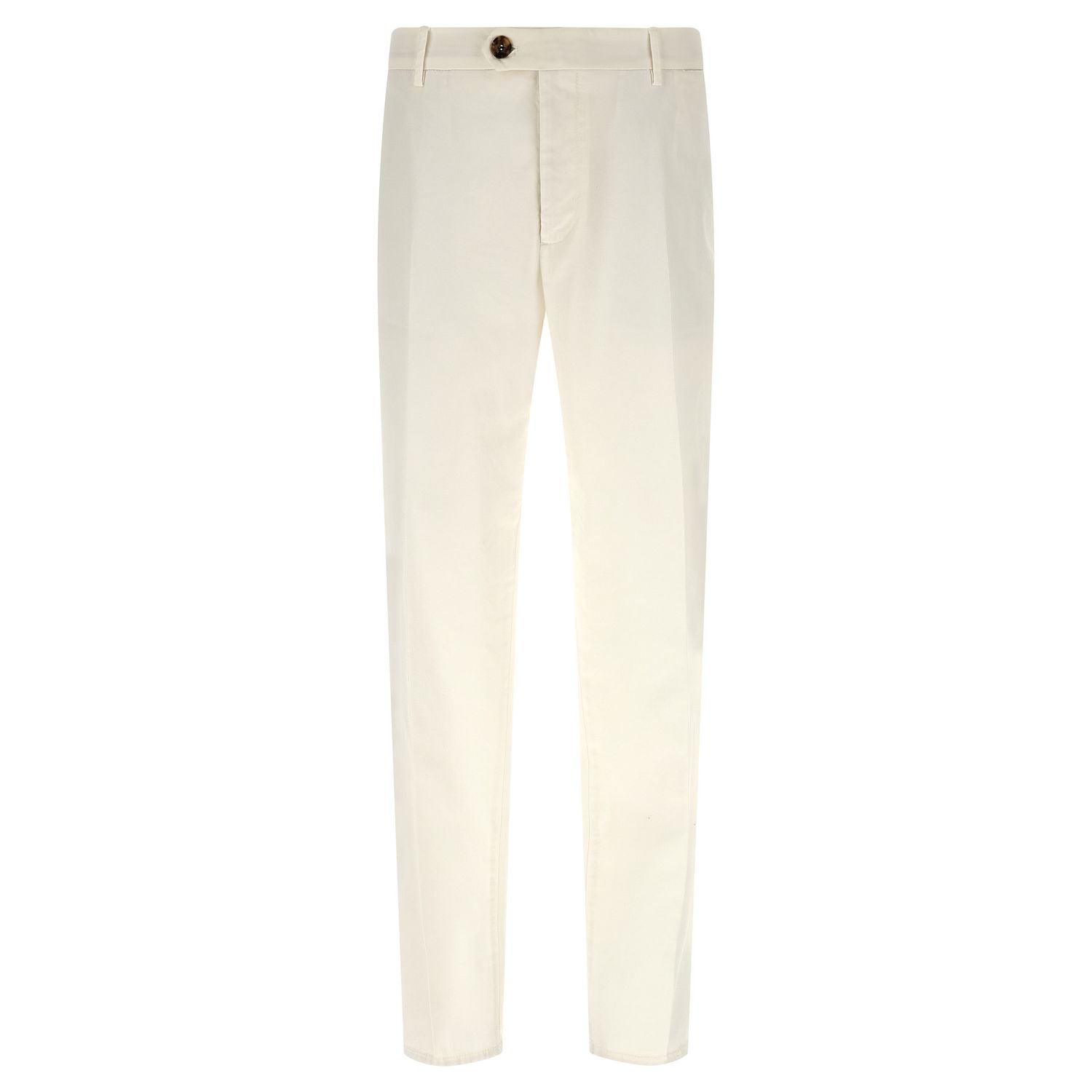Brunello Cucinelli White Cotton Casual Pants