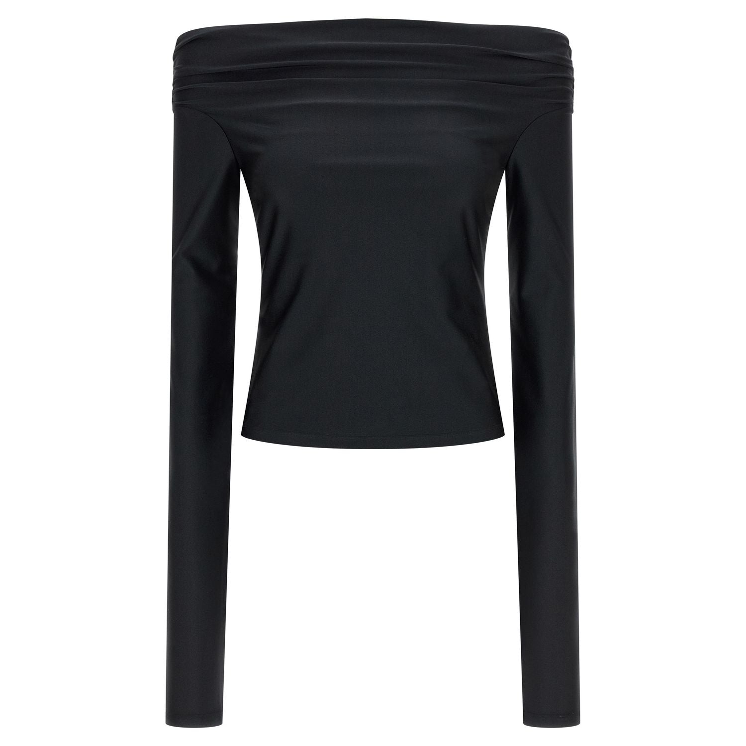 The Andamane Black Polyamide Tank Tops