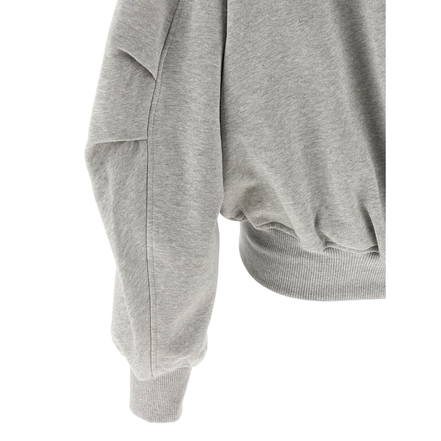 The Attico Gray Cotton Sweatshirt