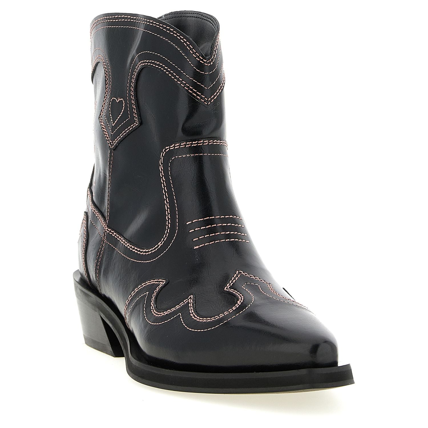 Ganni Black Polyethylene Chelsea Boots