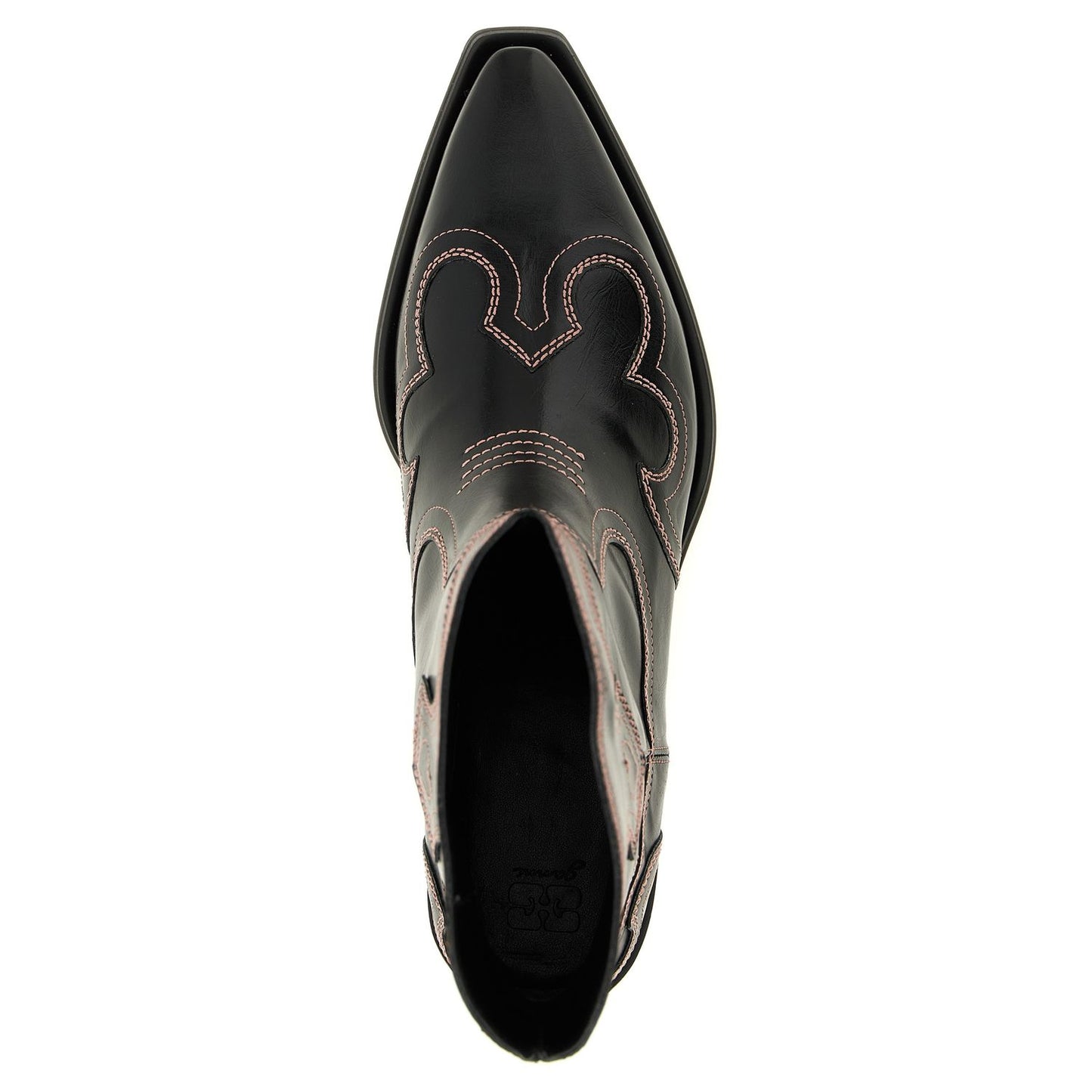 Ganni Black Polyethylene Chelsea Boots