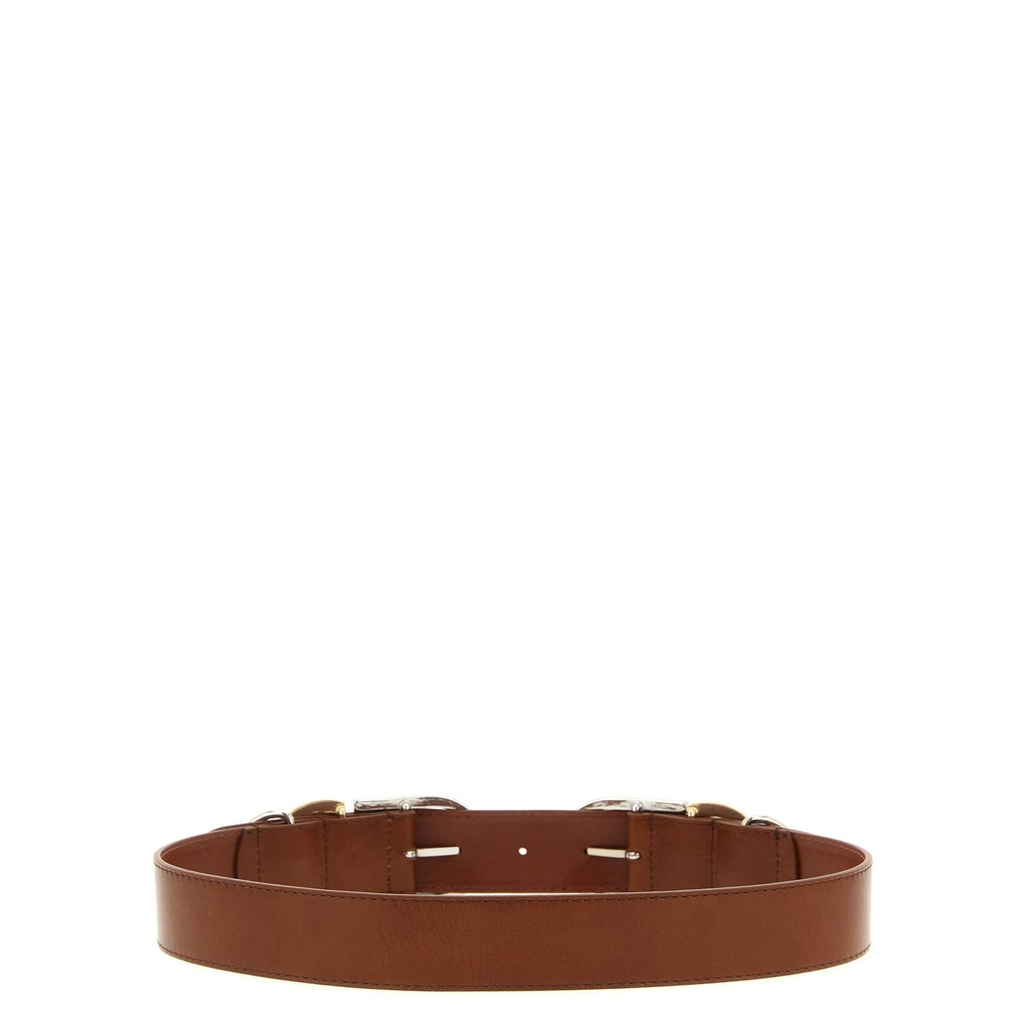 PINKO Brown Lamb Leather Regular Belt