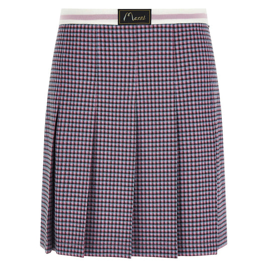 Marni Purple Viscose Long Skirt