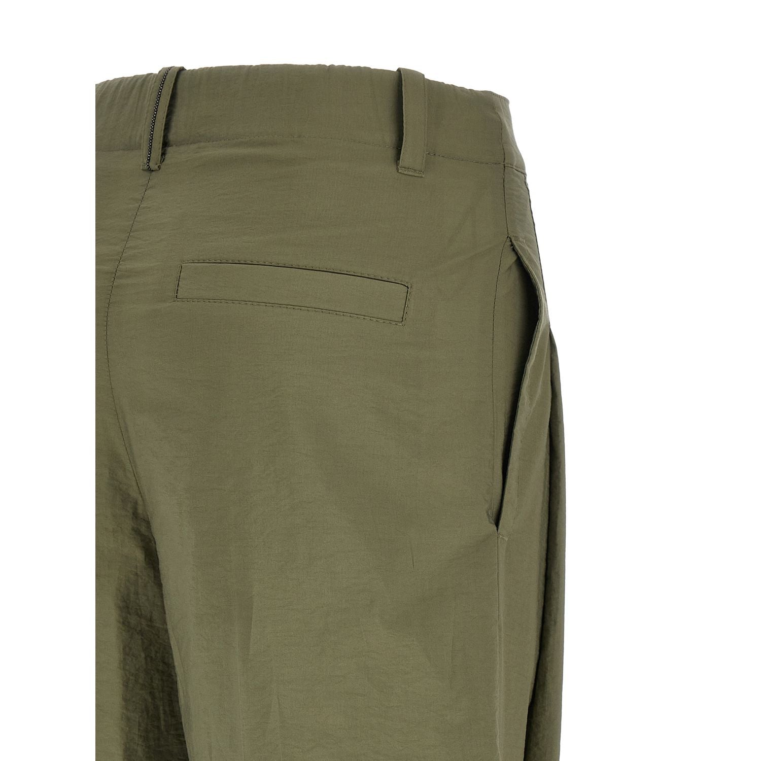 Brunello Cucinelli Bicolor Cotton Casual Pants