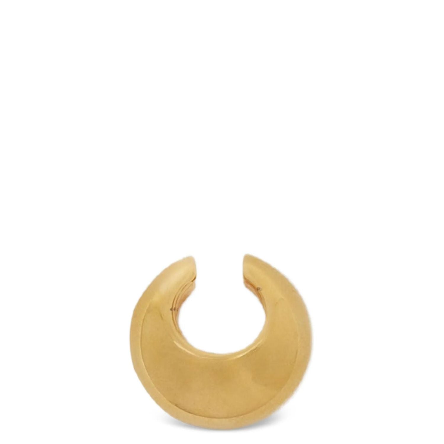 Jil Sander Gold Brass Earrings