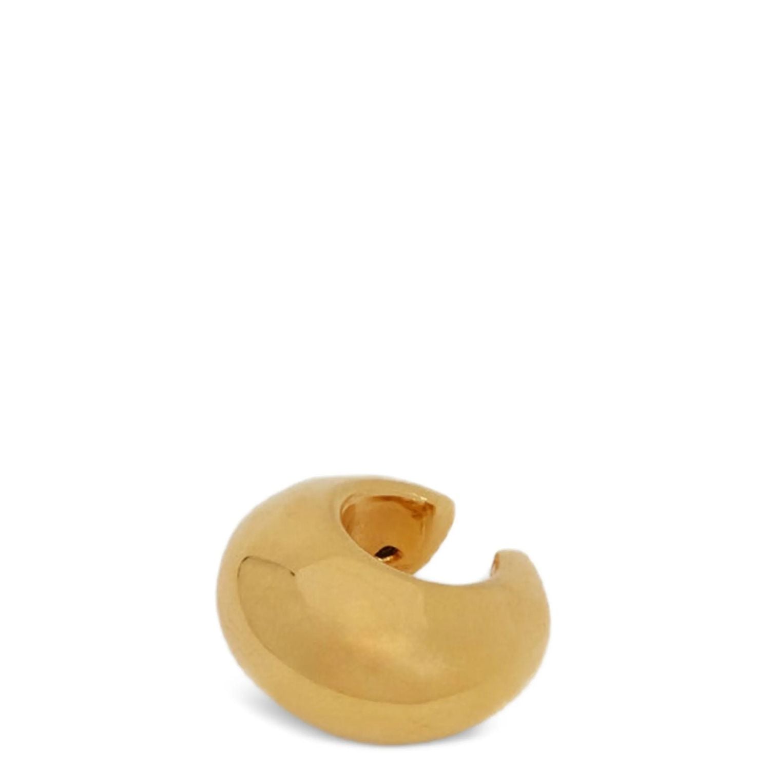 Jil Sander Gold Brass Earrings