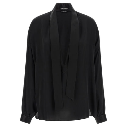 Tom Ford Black Silk Blouse