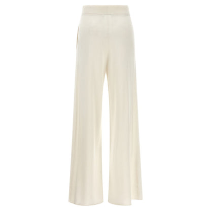 Max Mara White Cashmere Casual Pants